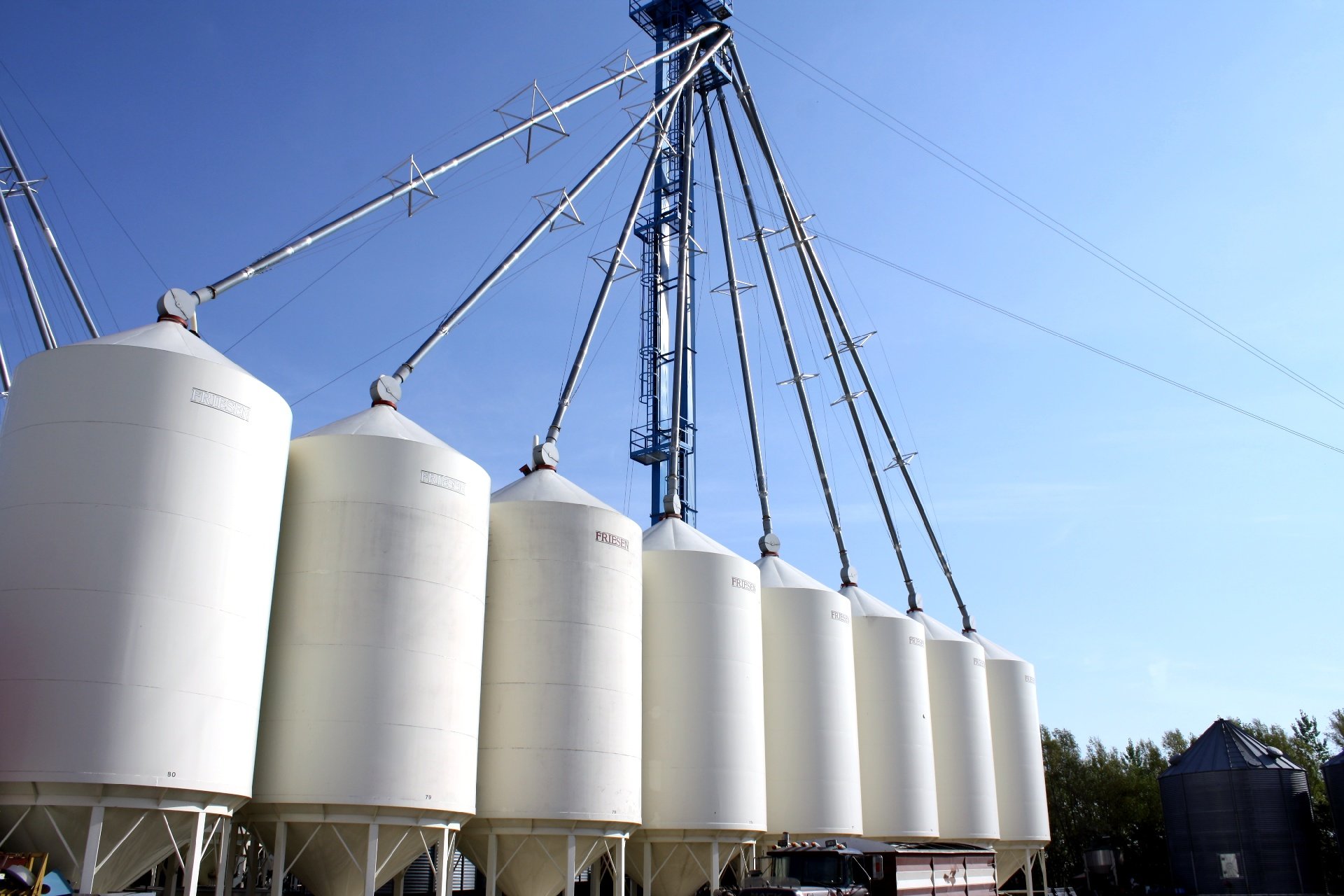 Hemp Oil Canada -  farmers hemp seed bins